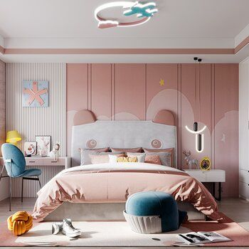 pink kid's room